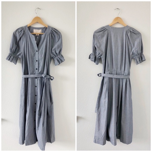 Gal Meets Glam • Daisy Button-Down Midi Dress - Picture 5 of 9